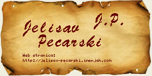 Jelisav Pecarski vizit kartica